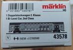 Marklin 43578 NS dubbeldekker rijtuig, Hobby en Vrije tijd, Modeltreinen | H0, Wisselstroom, Ophalen of Verzenden, NS, Märklin