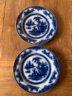 Twee antieke wandborden Petrus Regout Hong, Antiek en Kunst, Ophalen of Verzenden