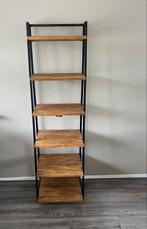 Romaro boekenkast - Pronto wonen - teak hout - 190x55x44, Ophalen, Met plank(en), Teakhout, 50 tot 100 cm