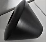 vintage  vaas in de stijl van Claude Dumas -80s (zwart -mat), Huis en Inrichting, Ophalen, Gebruikt, Zwart, Aardewerk of Porselein