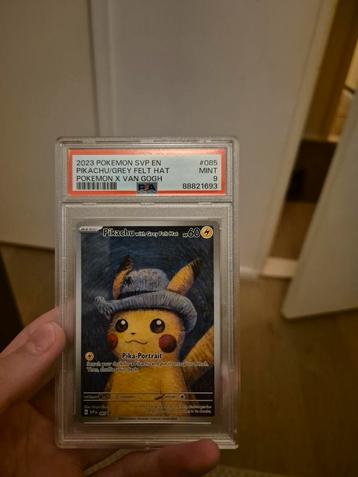 Pikachu Van Gogh Kaart PSA 9 beschikbaar voor biedingen