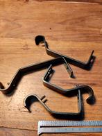 Zwarte Metalen Gordijnroede Onderdelen, Minder dan 50 cm, Gebruikt, Verzenden, Zwart