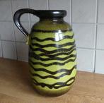 Scheurich 484-27 vintage vaas groen zwart West-Germany, Gebruikt, Aardewerk of Porselein, Ophalen of Verzenden, Minder dan 50 cm