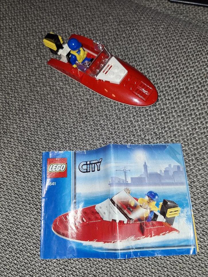 Lego City 4641 Speedboot ..., Kinderen en Baby's, Speelgoed | Duplo en Lego, Gebruikt, Lego, Complete set, Ophalen of Verzenden
