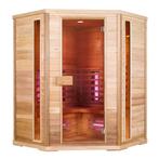 Nobel Infrarood sauna 150 x150 met sterrenhemel full spectru, Sport en Fitness, Sauna, Ophalen, Zo goed als nieuw, Infrarood, Complete sauna