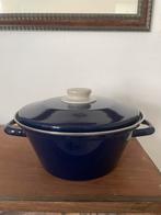Vintage kobaktbkauwe emaille pan, in topstaat, Ophalen of Verzenden, Zo goed als nieuw, Overige materialen