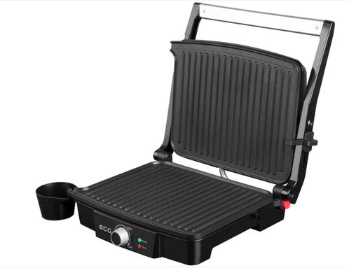 ECG KG 100, Grillplaat - Contactgrill, 2000W, Witgoed en Apparatuur, Grillplaten, Nieuw, Verzenden