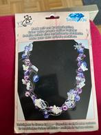 DIY Kreukelketting Paars met Vlinders, Ophalen, Nieuw, Kraal
