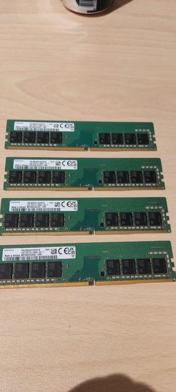 4x16GB DDR4 Samsung beschikbaar voor biedingen