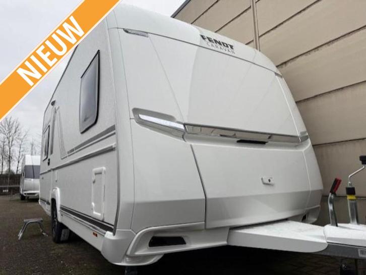 Fendt 465 SFB Bianco Selection 2026, Caravans en Kamperen, Caravans, Bedrijf, tot en met 4, 1000 - 1250 kg, Rondzit, Fendt, Frans bed