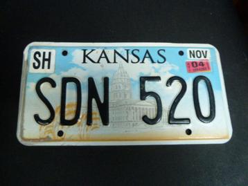 Kentekenplaat licenseplate Kansas Capitol USA