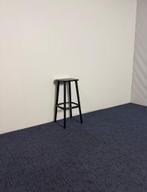 2 x Barkruk Pedrali Babila 2702 - zwart, Huis en Inrichting, Barkrukken, Ophalen, Gebruikt, Met voetsteun, 60 tot 90 cm