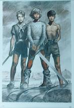 poster illustrator Pierre Joubert Kruistocht in spijkerbroek, Rechthoekig Staand, Deurposter of groter, Ophalen of Verzenden, Zo goed als nieuw