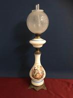 Antieke staande Olielamp - 80 cm Hoog, Ophalen
