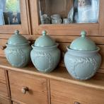 Decoratieve pot en deksel, brocante potten, Antiek en Kunst, Curiosa en Brocante, Ophalen