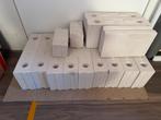 Kalkzandstenen - 44x10x20 - 11 stuks, Doe-het-zelf en Verbouw, Metselstenen, Ophalen, Gebruikt, Kalkzandstenen