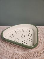 Emaille gootsteenbakje groen/crème, Ophalen of Verzenden