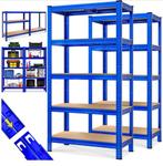 2x Stellingkast stelling opbergrekken blauw GRATIS BEZORGD!, Verzenden, Nieuw