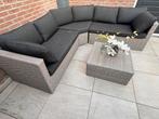 Loungeset tuinset wicker antraciet, Tuin en Terras, Ophalen, Zo goed als nieuw, Loungeset, Wicker