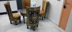 marokaanse exclusieve brons tafel en stoelenset. Handgemaakt, Antiek en Kunst, Ophalen of Verzenden