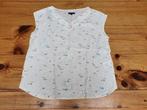 Crème witte blouse met gekleurde vogeltjes 40., Kleding | Dames, Ophalen of Verzenden, Nieuw, Maat 38/40 (M), Wit