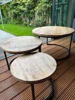 Set salontafels, Huis en Inrichting, Ophalen, Gebruikt, 50 tot 100 cm, Rond