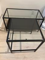IKEA  Vittsjo Tafeltjes - Set van 2, Huis en Inrichting, Tafels | Salontafels, Ophalen, Minder dan 50 cm, Rechthoekig, Glas