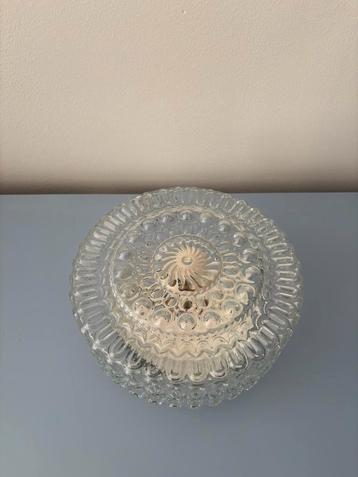 Plafonnière plafondlamp vintage glas beschikbaar voor biedingen