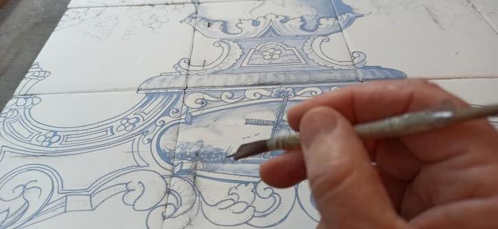 Originele handgemaakte Friese witjes, de mooiste tableaus, Doe-het-zelf en Verbouw, Tegels, Nieuw, Wandtegels, Keramiek, Minder dan 20 cm