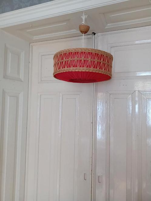 Originele sixties / seventies hanglamp, Huis en Inrichting, Lampen | Hanglampen, Gebruikt, Minder dan 50 cm, Metaal, Ophalen of Verzenden