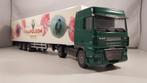 Daf XF 480 Truck + "Napoleon"dichte trailer Lion Toys 1:50, Ophalen of Verzenden, Zo goed als nieuw, Bus of Vrachtwagen, Lion Toys