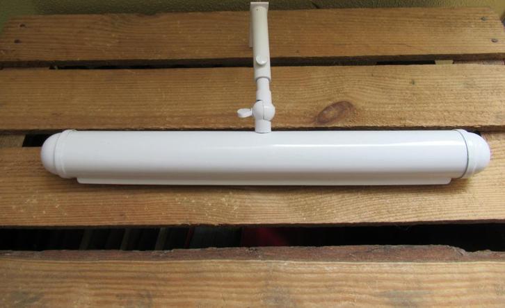 Schilderijlamp / Pianolamp wit wandlamp, Huis en Inrichting, Lampen | Wandlampen, Zo goed als nieuw, Metaal, Ophalen of Verzenden