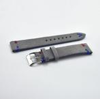 Grijze suede vintage horlogeband horloge band diverse maten, Verzenden, Nieuw
