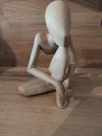 Houten beeldjes Coco Paoaya denker en zwijger, Ophalen of Verzenden