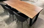 Eettafel 6-8 persoons hout boomstam mahonie (LK CREATIONS), Huis en Inrichting, Tafels | Eettafels, 200 cm of meer, Nieuw, 100 tot 150 cm