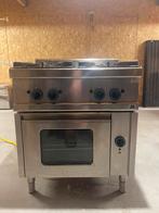 M RVS furnuis met 4 gas pits en elektrish oven, Verzenden, Ovens, Magnetrons en Steamers