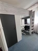Hoogslaper met bureau en kast, Huis en Inrichting, Slaapkamer | Stapelbedden en Hoogslapers, Hoogslaper, Eenpersoons, Ophalen of Verzenden