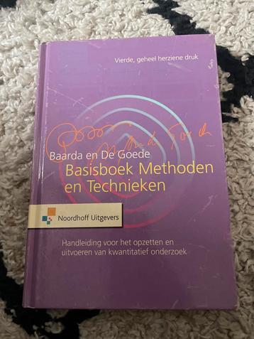 Basisboek Methoden en Technieken - Baarda & De Goede beschikbaar voor biedingen
