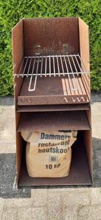 barbecue en vuurkorf set van Cortenstaal, Ophalen, Zo goed als nieuw