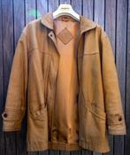 Vintage kalfsleren jas, bruin met "gouden" voering maat M, Bruin, Maat 48/50 (M), Ophalen of Verzenden, Cuir Martin