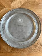 Antiek Tinnen Bord Beaucamps 1854, Ophalen of Verzenden