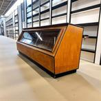 vintage houten winkeltoog / toonbank / vitrine, Antiek en Kunst, Ophalen