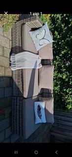 Lounge set met kussens, Tuin en Terras, Tuinsets en Loungesets, Ophalen of Verzenden, Gebruikt, Wicker