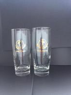Vintage Oranjeboom bierglazen met gave goudopdruk, Ophalen of Verzenden, Zo goed als nieuw, Glas of Glazen, Oranjeboom