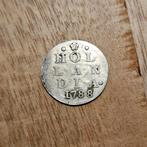 Oude zilveren munt dubbele wapenstuiver Holland 1788, Postzegels en Munten, Munten | Nederland, Vóór koninkrijk, Zilver, Losse munt