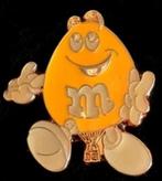 M & M ballon pin- geel, Verzamelen, Ophalen of Verzenden, Nieuw, Merk, Speldje of Pin
