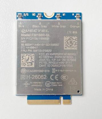 Quectel EM160R-GL 4G LTE Cat 16 M.2 WWAN-module beschikbaar voor biedingen