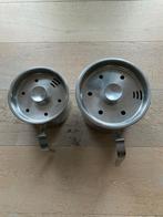 GERO-zilmeta-Dick Simonis-melkkan (2) Pannenset, Ophalen of Verzenden, Rvs, Pannenset