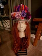 Bloemen en veren tooi - verstelbaar!, Kleding | Dames, Ophalen of Verzenden, Nieuw, Carnaval, Accessoires