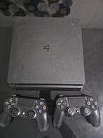 Ps4 slim, Spelcomputers en Games, Spelcomputers | Sony PlayStation 4, Gebruikt, Met 2 controllers, Ophalen of Verzenden, 1 TB